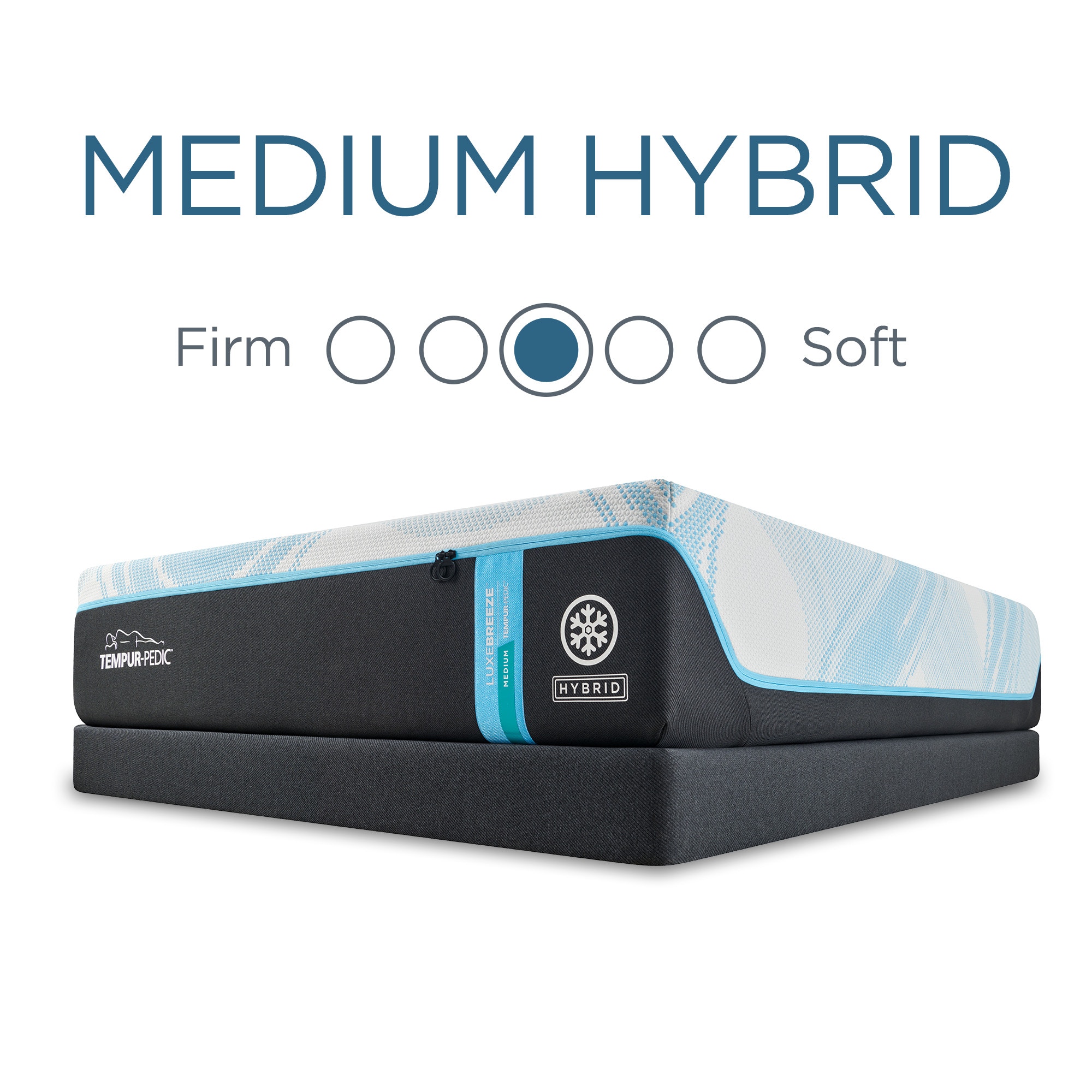 Tempur-Pedic Mattresses Tempur-LuxeBreeze® Queen Medium Hybrid