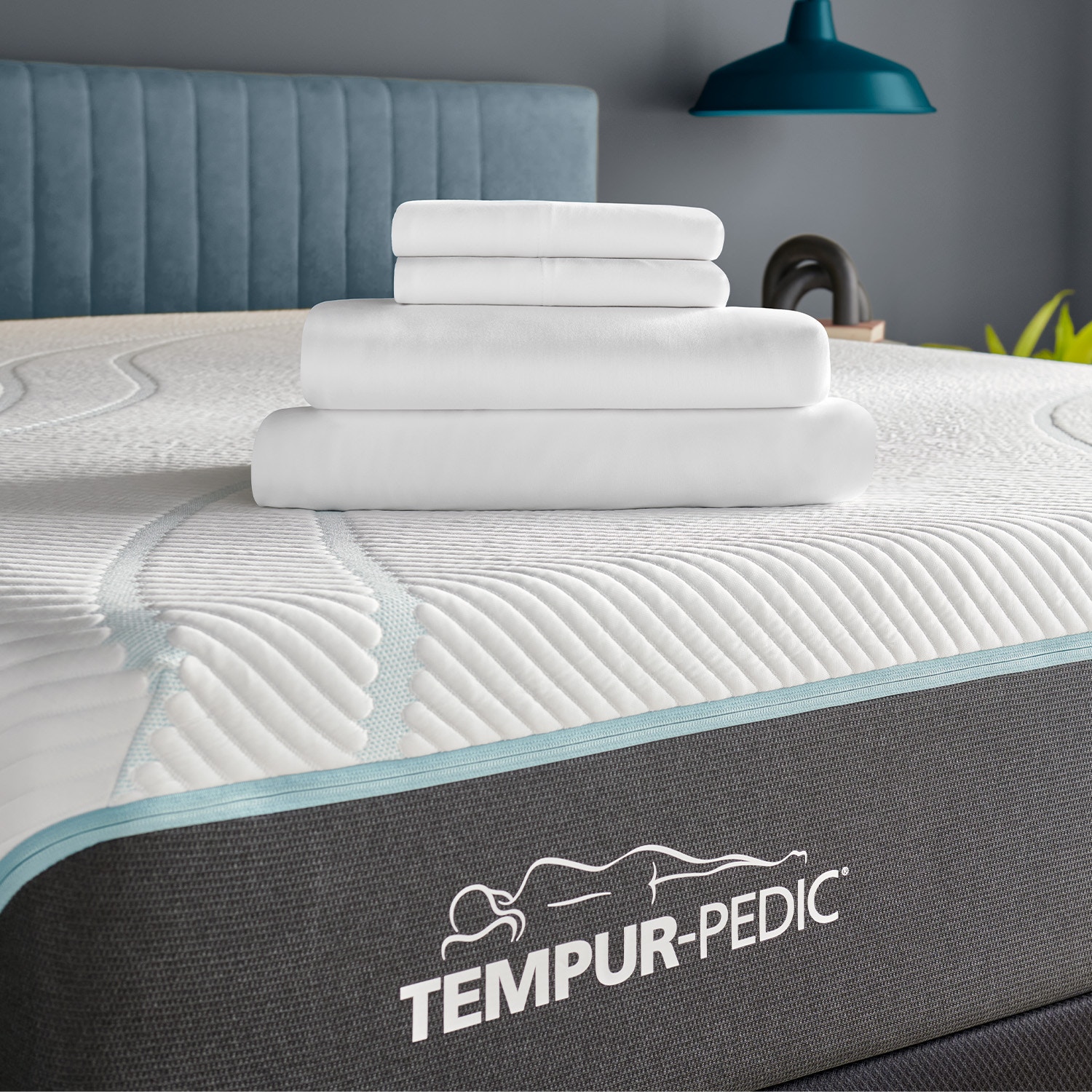 TEMPUR Rayon from Bamboo Sheet Set White Queen