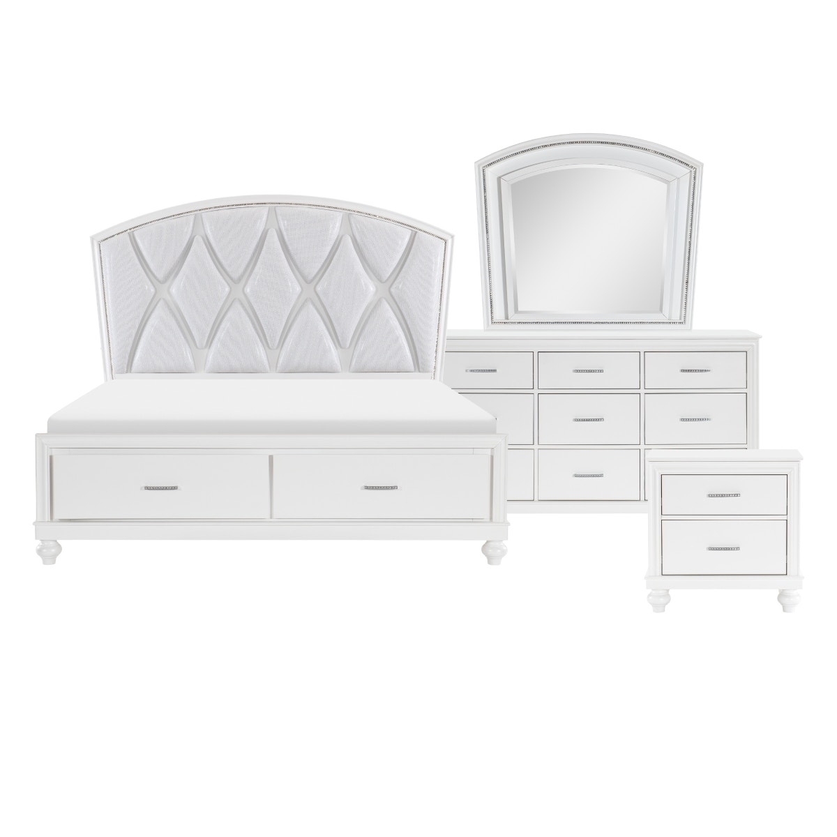 Homelegance 4pc Set (QBNSDRMR) 1436W-1KIT4