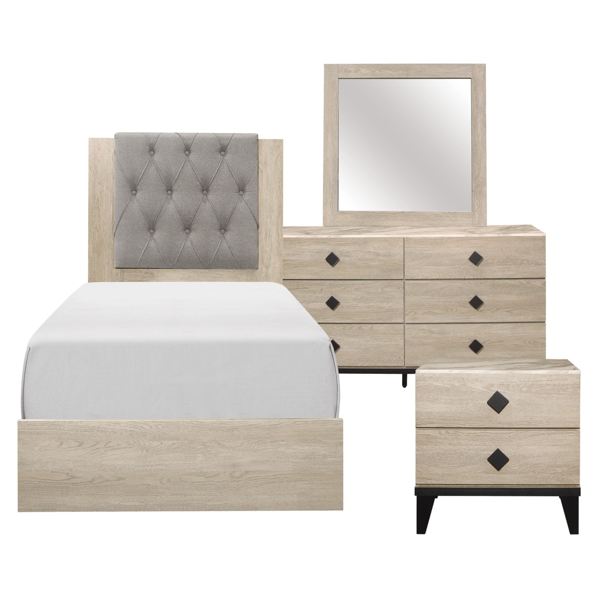 Homelegance 4pc Set (TBNSDRMR) 1524T-1KIT4