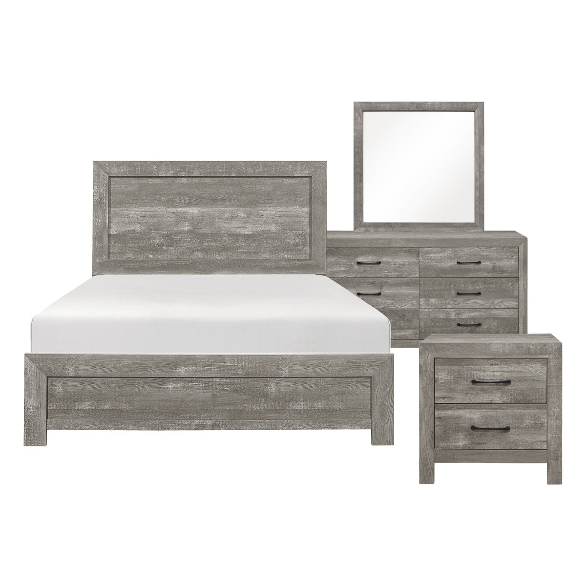 Homelegance Bedroom 4pc Set (QBNSDRMR) 1534GY1KIT4 Furniture Market
