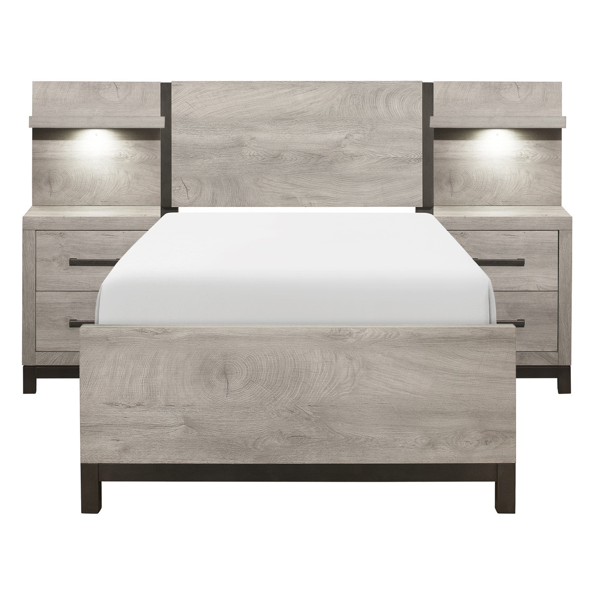  5pc Set Twin Wall Bed (TB2NS2NS-P) 