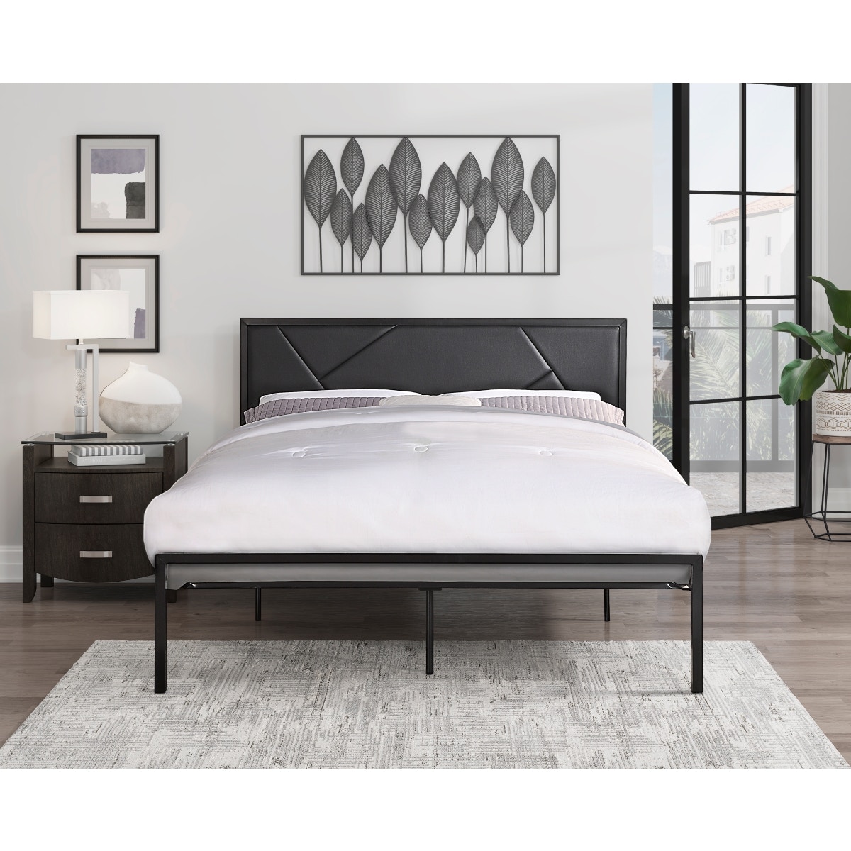 Homelegance Bedroom Full Platform Bed 1602BKF1 Butterworths of