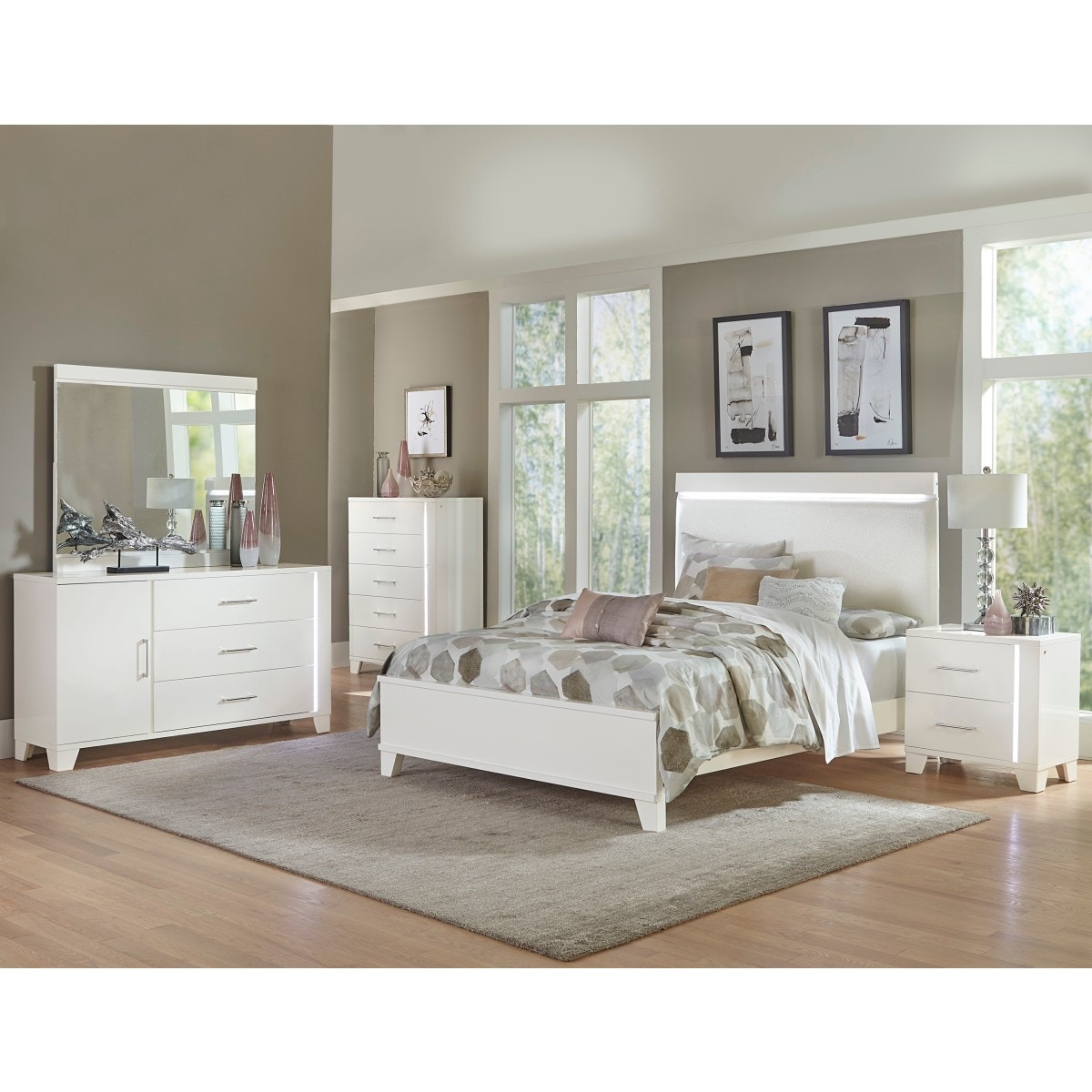 Homelegance Bedroom Dresser, Led Lighting 1678W5 Furniture Plus Inc. Mesa, AZ