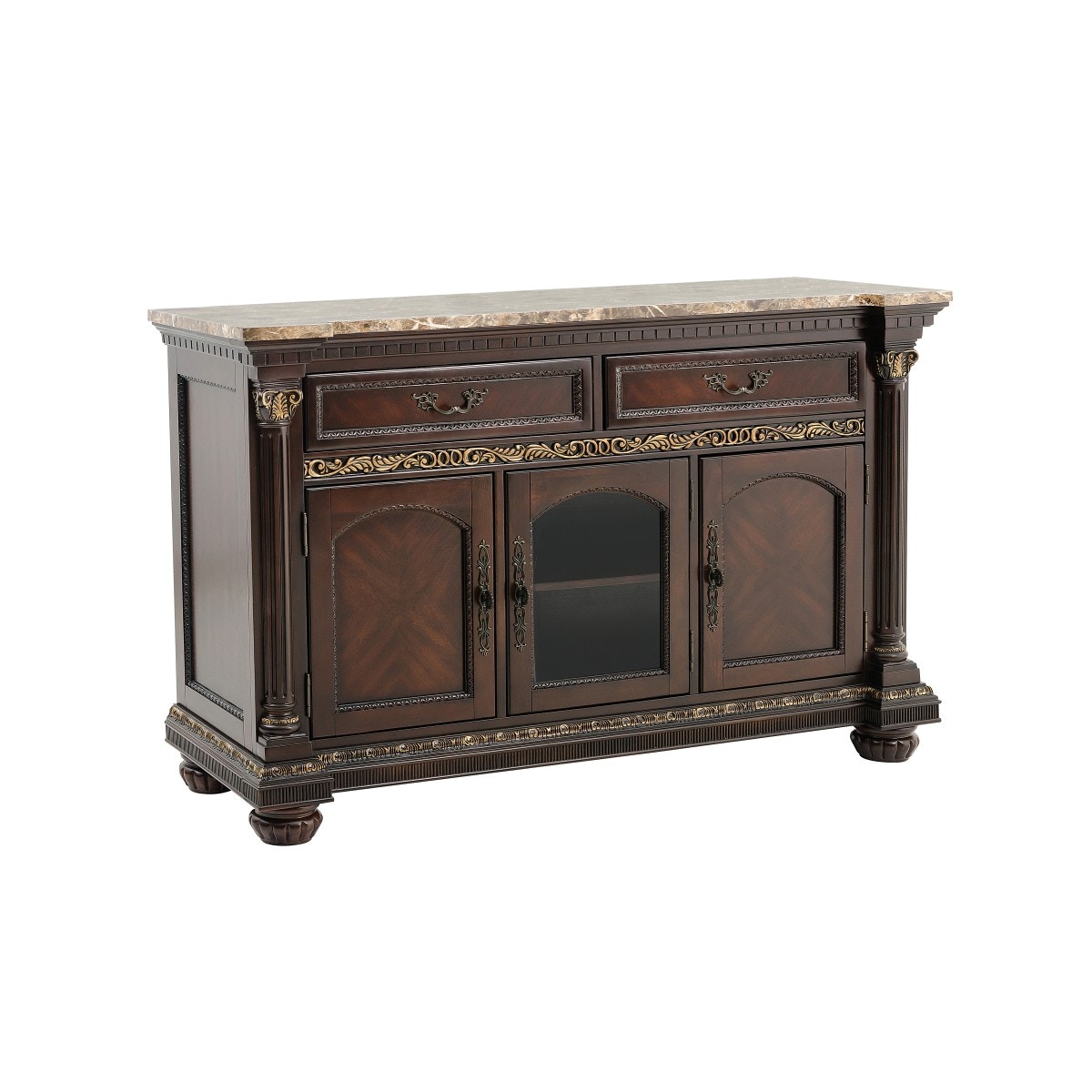 Homelegance Dining Room Server With Faux Marble Top 180840 Furniture Market Austin, TX