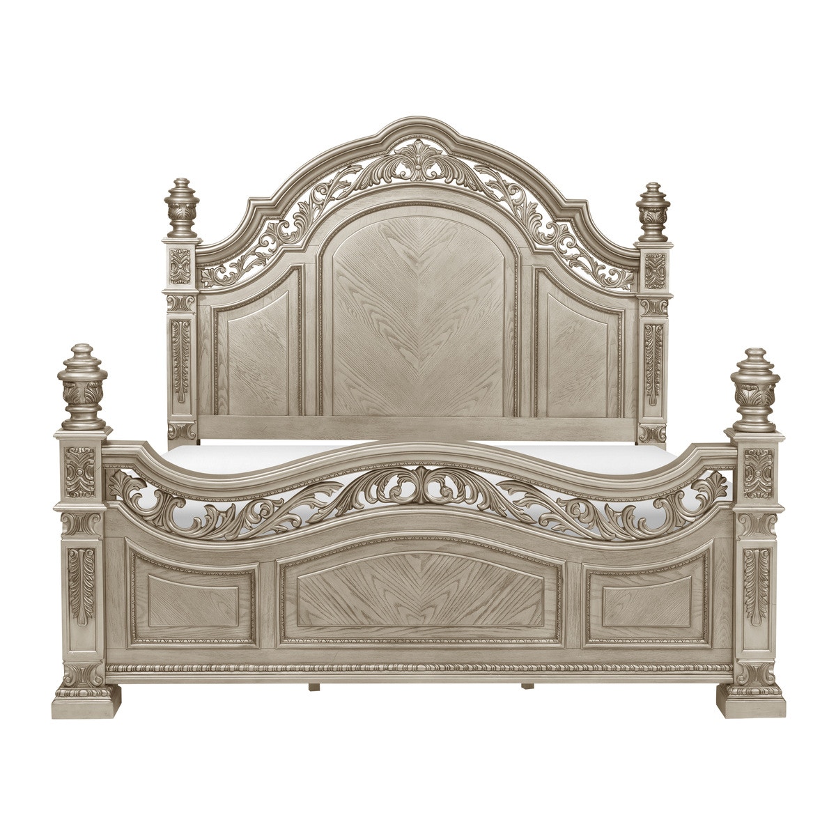 Homelegance Bedroom California King/Eastern King Footboard u0026 Slats 1824PGK2 Furniture Plus