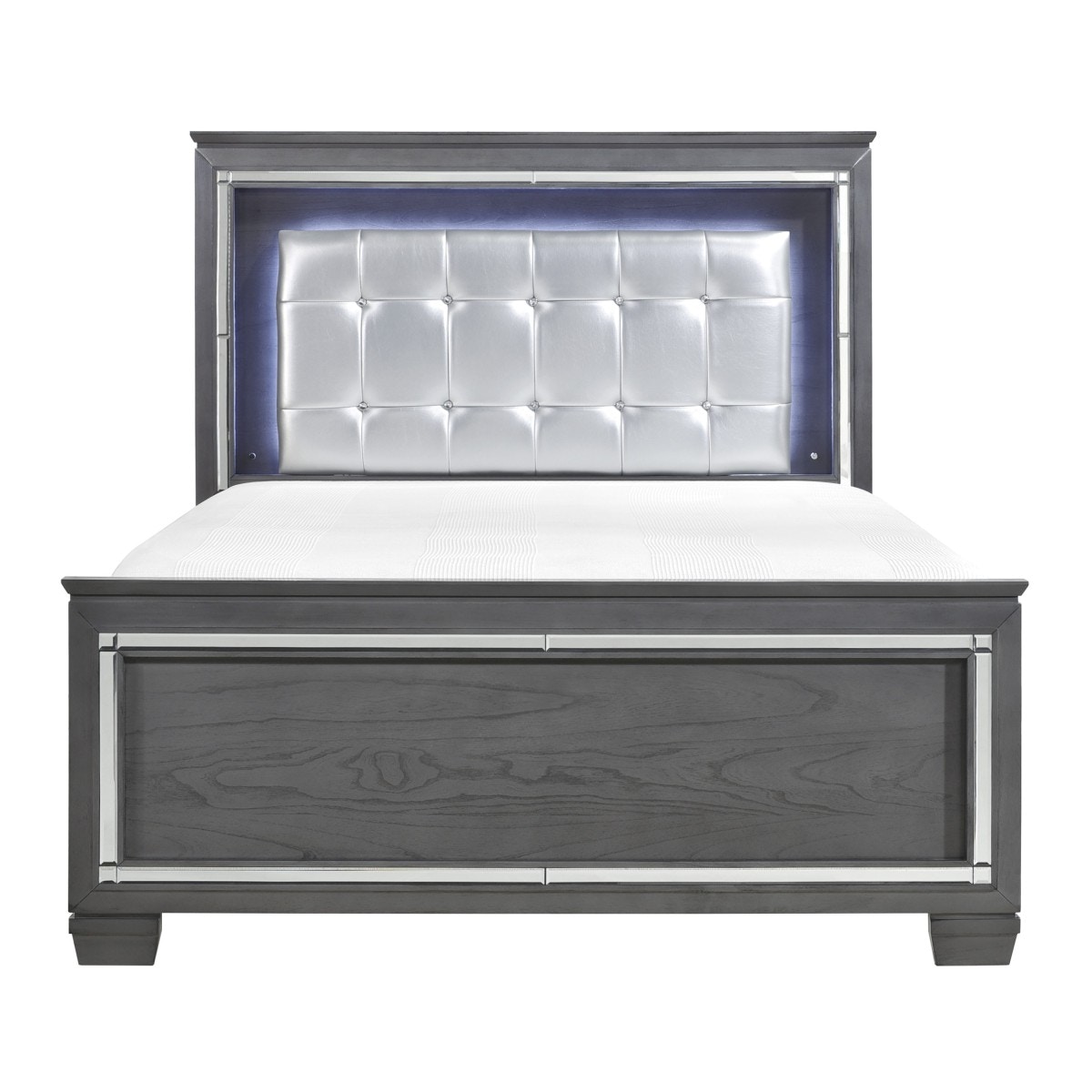 Homelegance allura bedroom set with led lighting queen deals bed