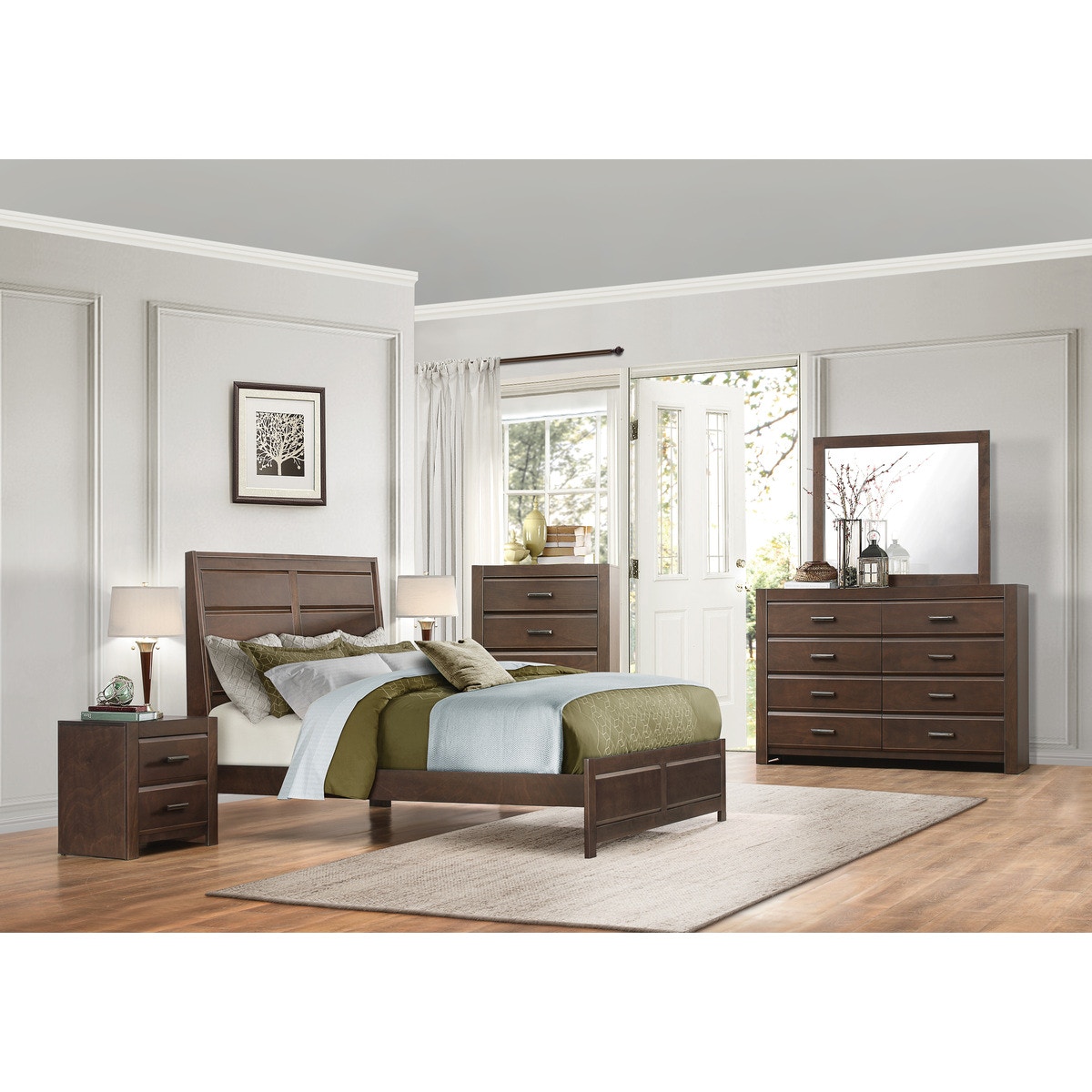 Homelegance Bedroom Queen Footboard u0026 Slats 1961RF2N Shumake