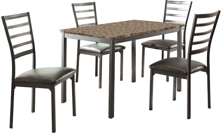 Homelegance 5pc Set Table and 4 Chairs 5038-48KIT5 5038-48KIT5