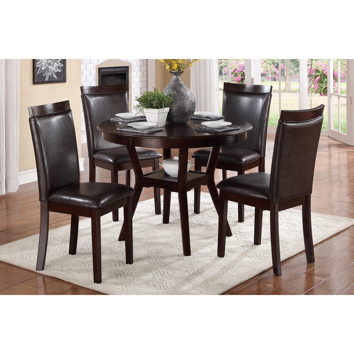 5 piece 2024 dinette set round