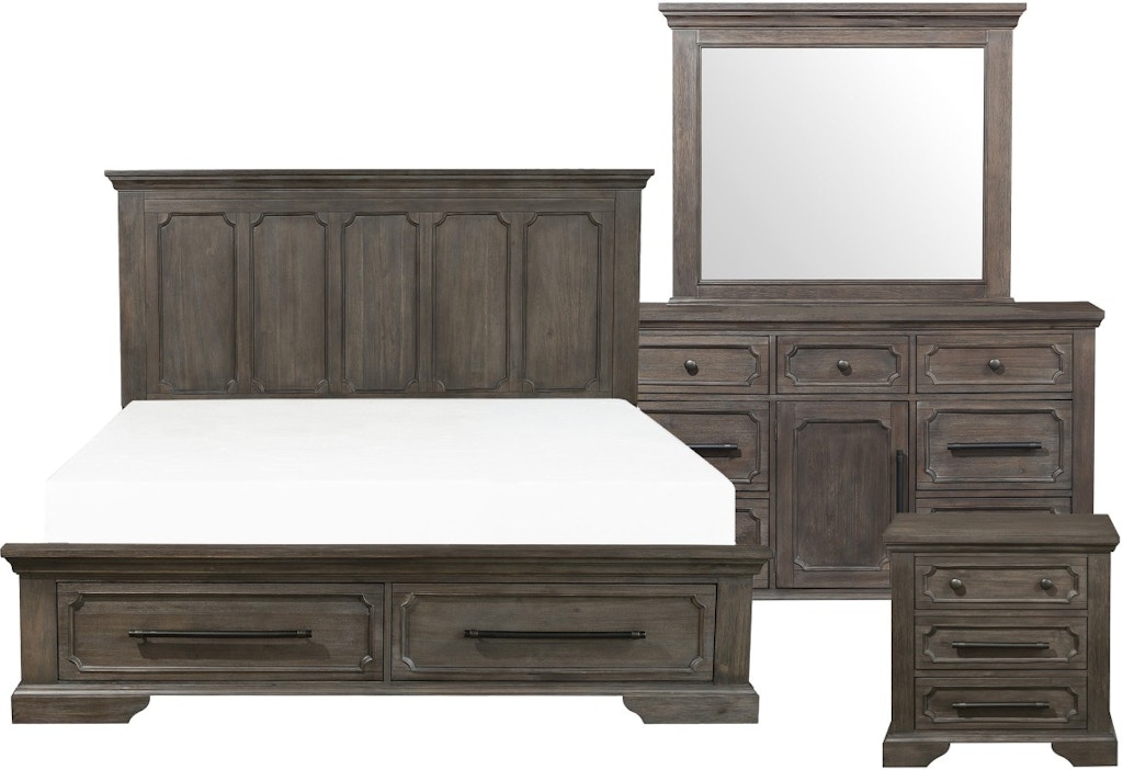 Homelegance Bedroom 4pc Set 1qb 1ns 1dr 1mr 5438 1kit4 Smoky S Furniture Pigeon Forge Tn