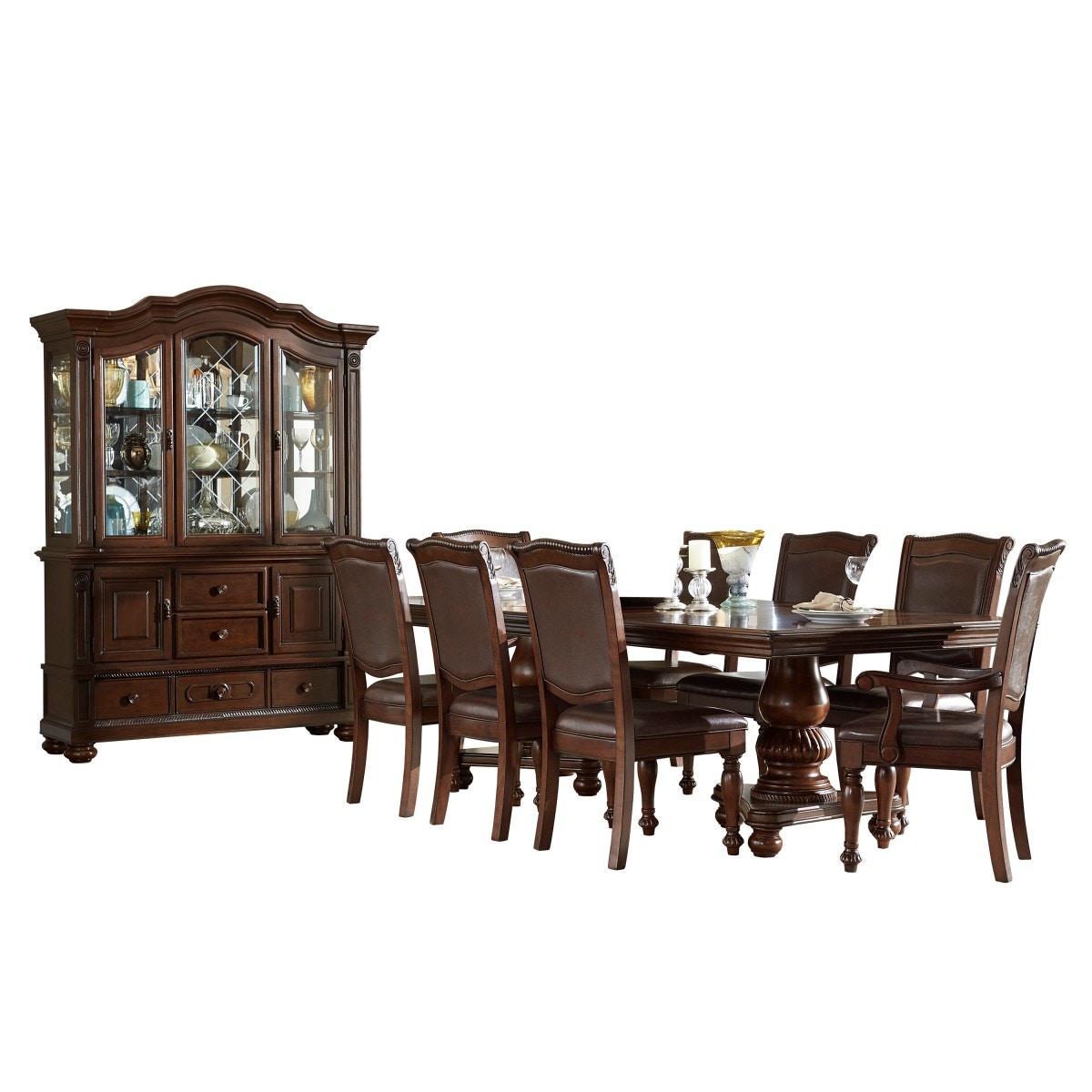 Homelegance Dining Room Buffet And Hutch 547350KIT Furniture Plus