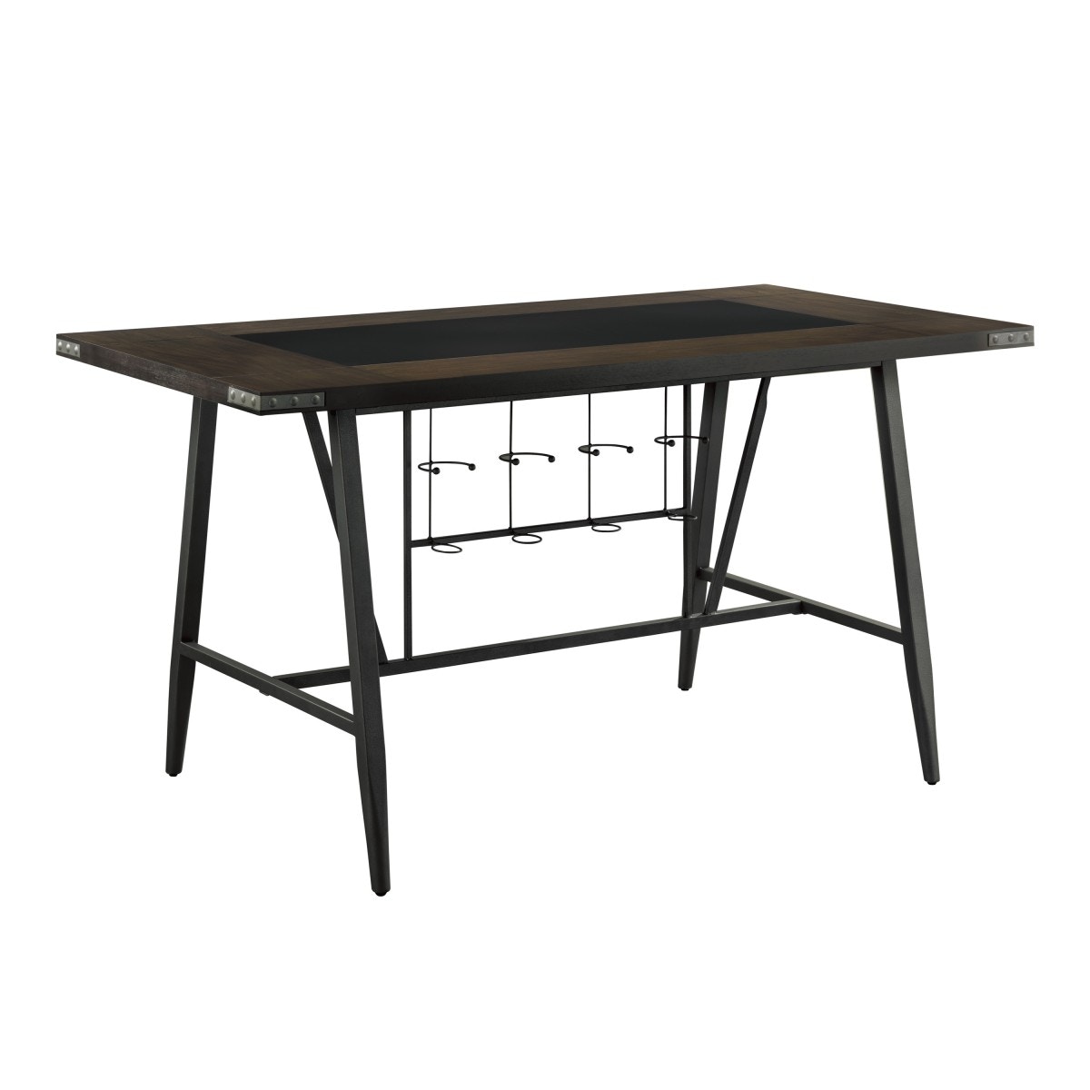 Homelegance Casual Dining Counter Height Table, Glass Insert 556636KIT