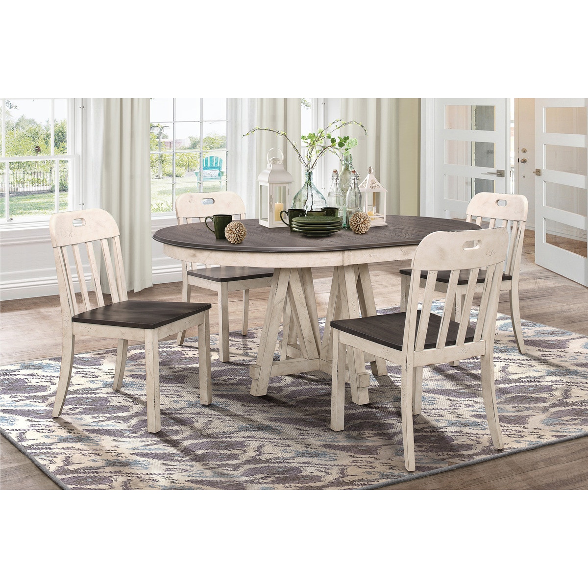 Homelegance Casual Dining Round Extension Table Top 5656-66 - Payless