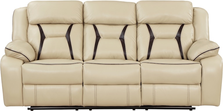 Homelegance Double Reclining Sofa 8229NBE-3 8229NBE-3