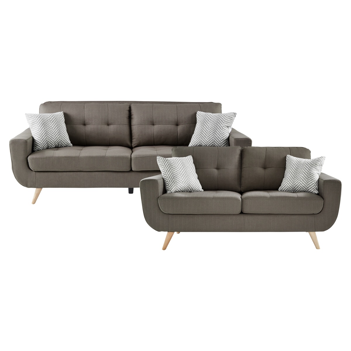  2pc Set: Sofa, Love 