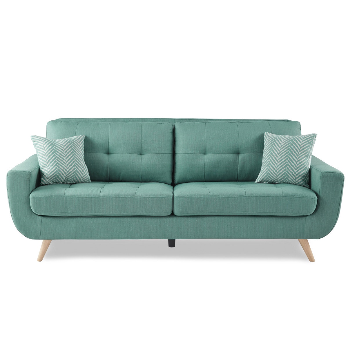 Leons teal online sofa