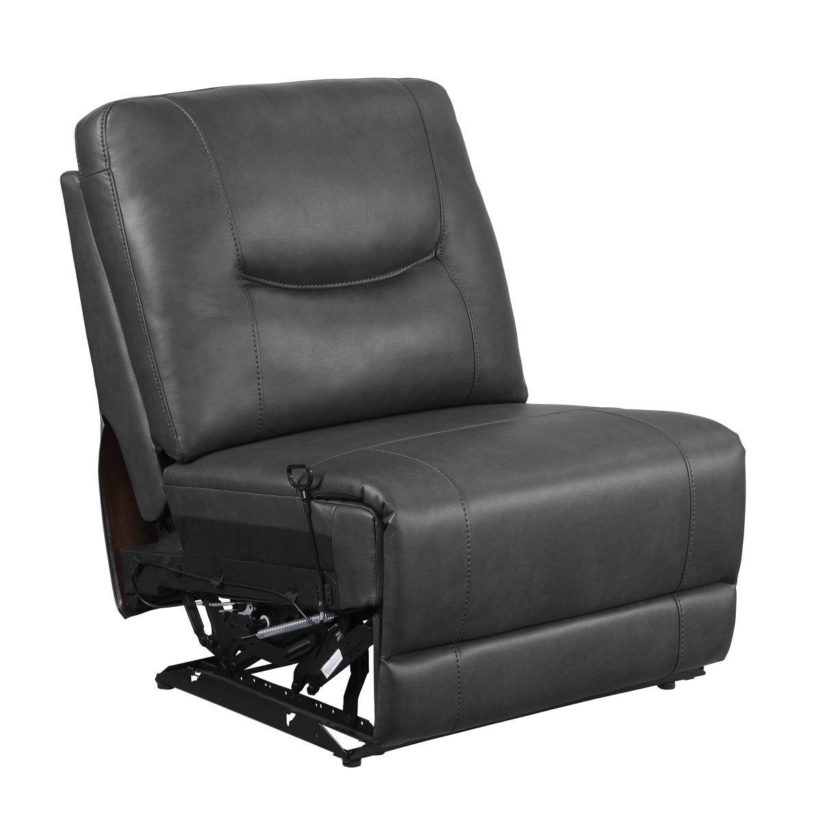 armless reclining chair