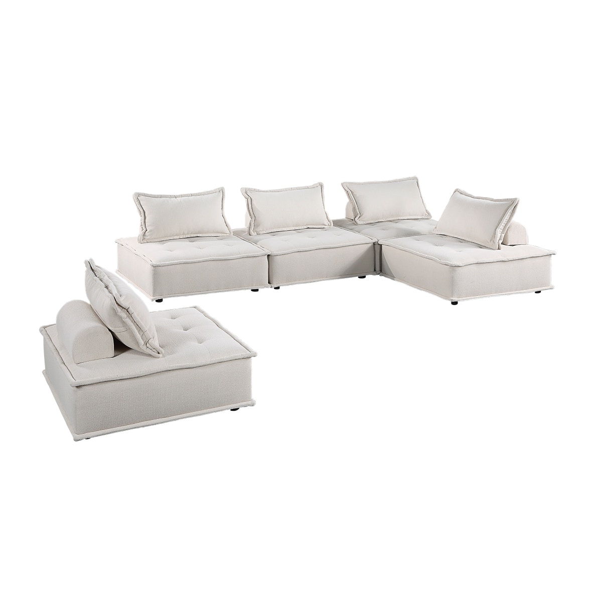 Homelegance 5-Piece Modular Sectional 9237BEKIT5SC