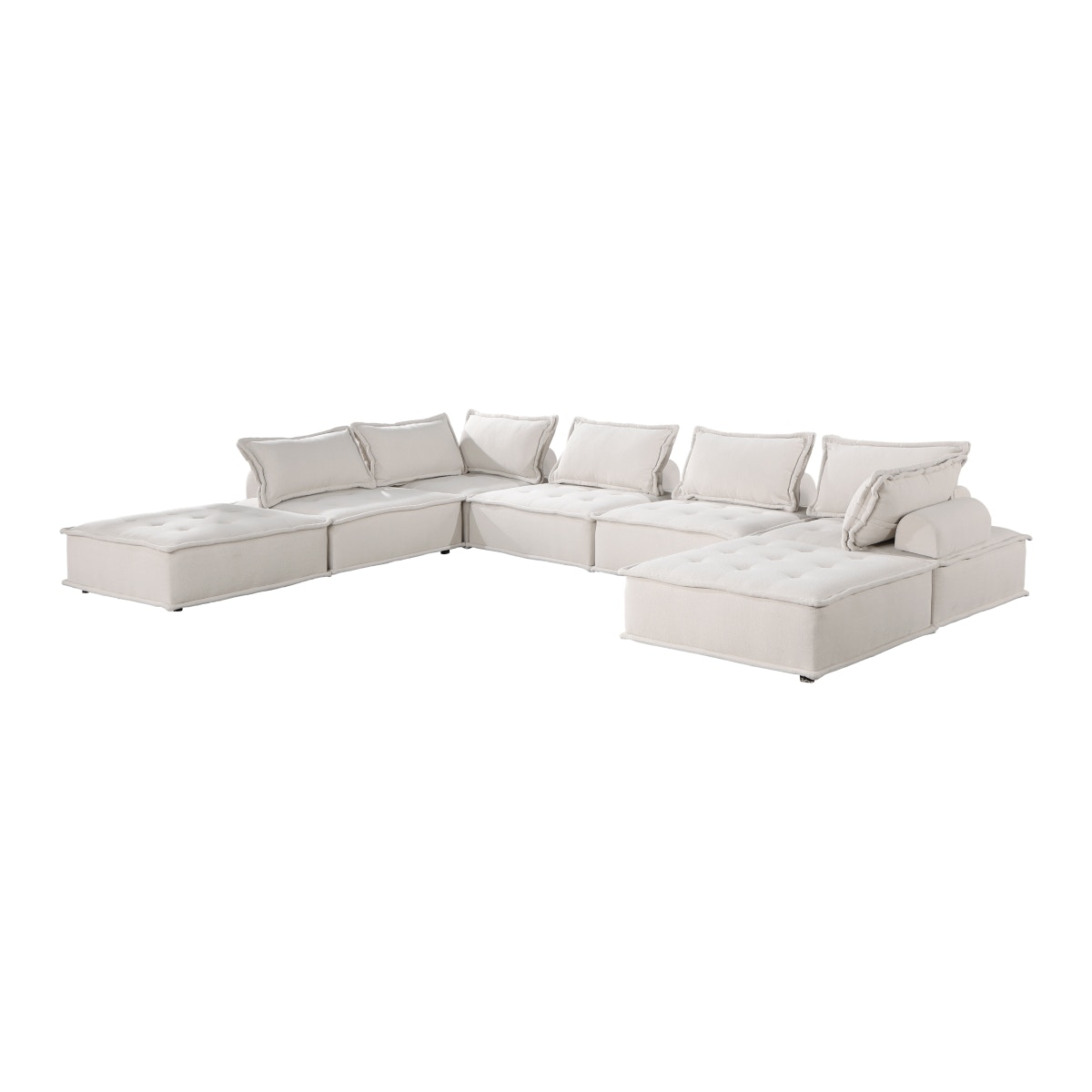 Homelegance 7-Piece Modular Sectional 9237BEKIT7SC