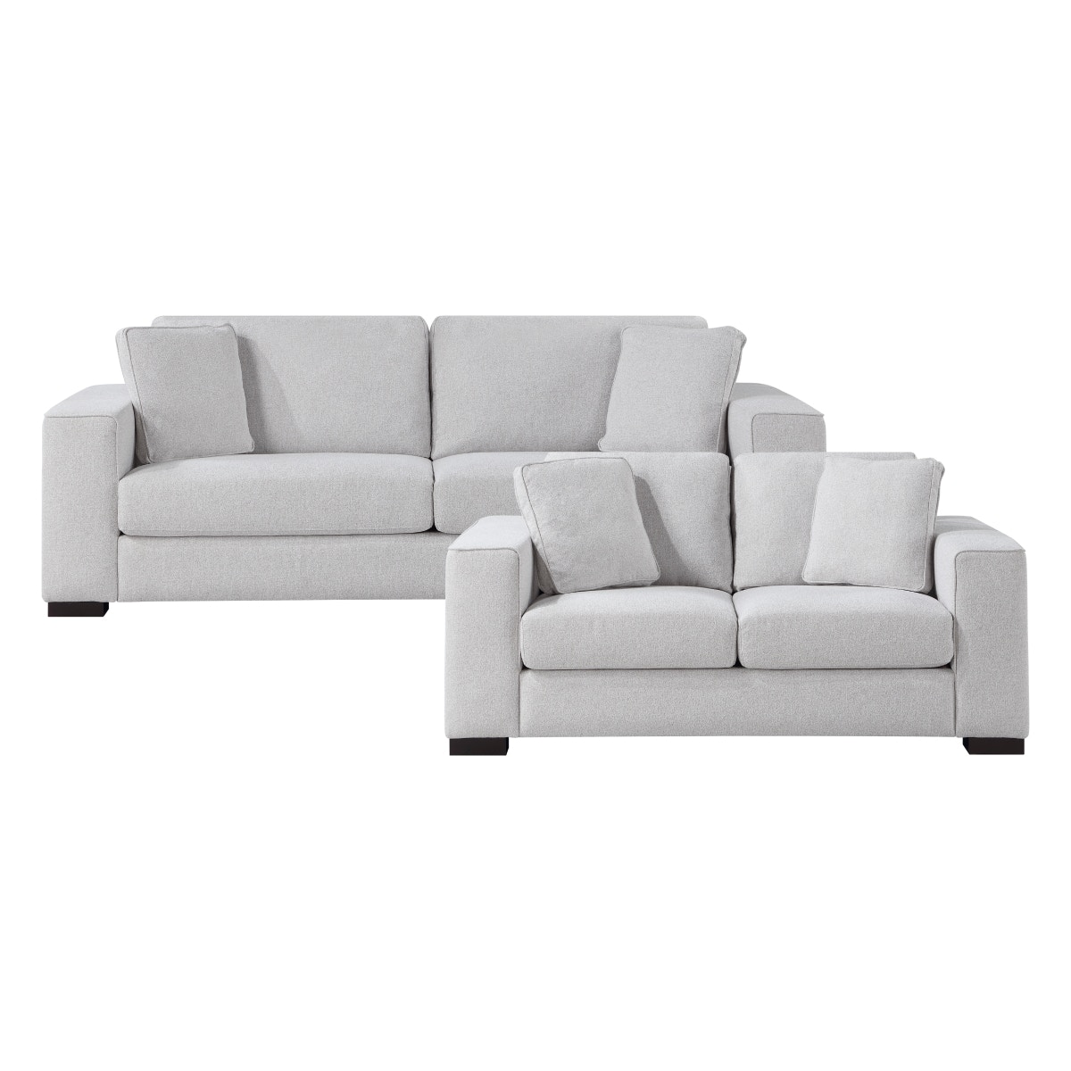 Homelegance 2pc Set: Sofa, Love 9288GYKIT2