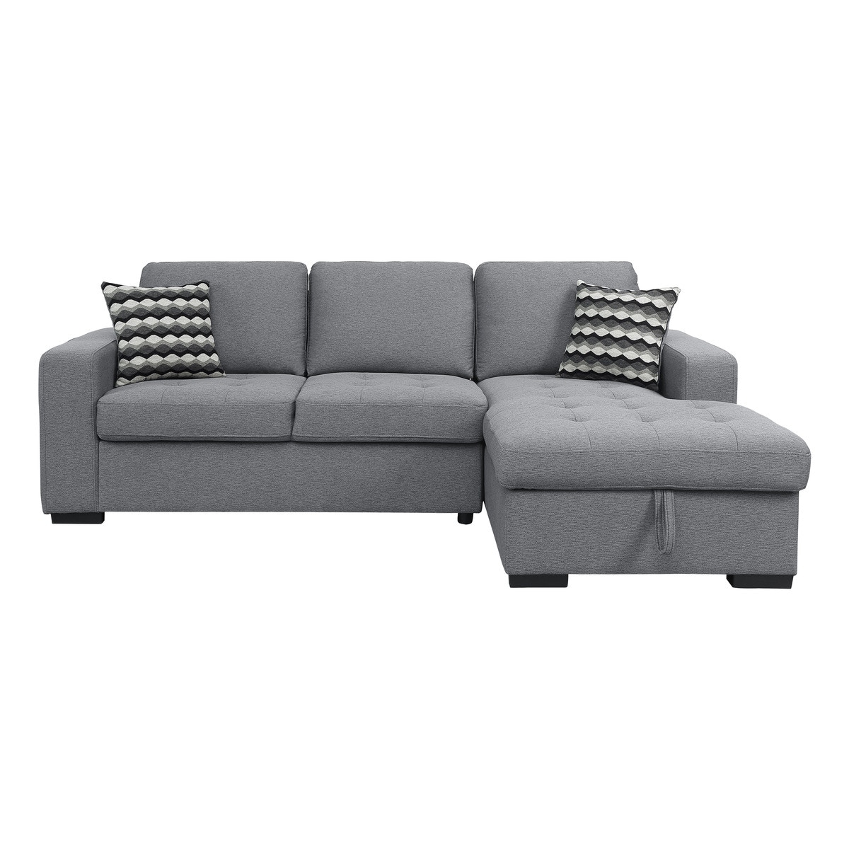  2-Piece Sectional with Right Chaise and Hidden Storage 