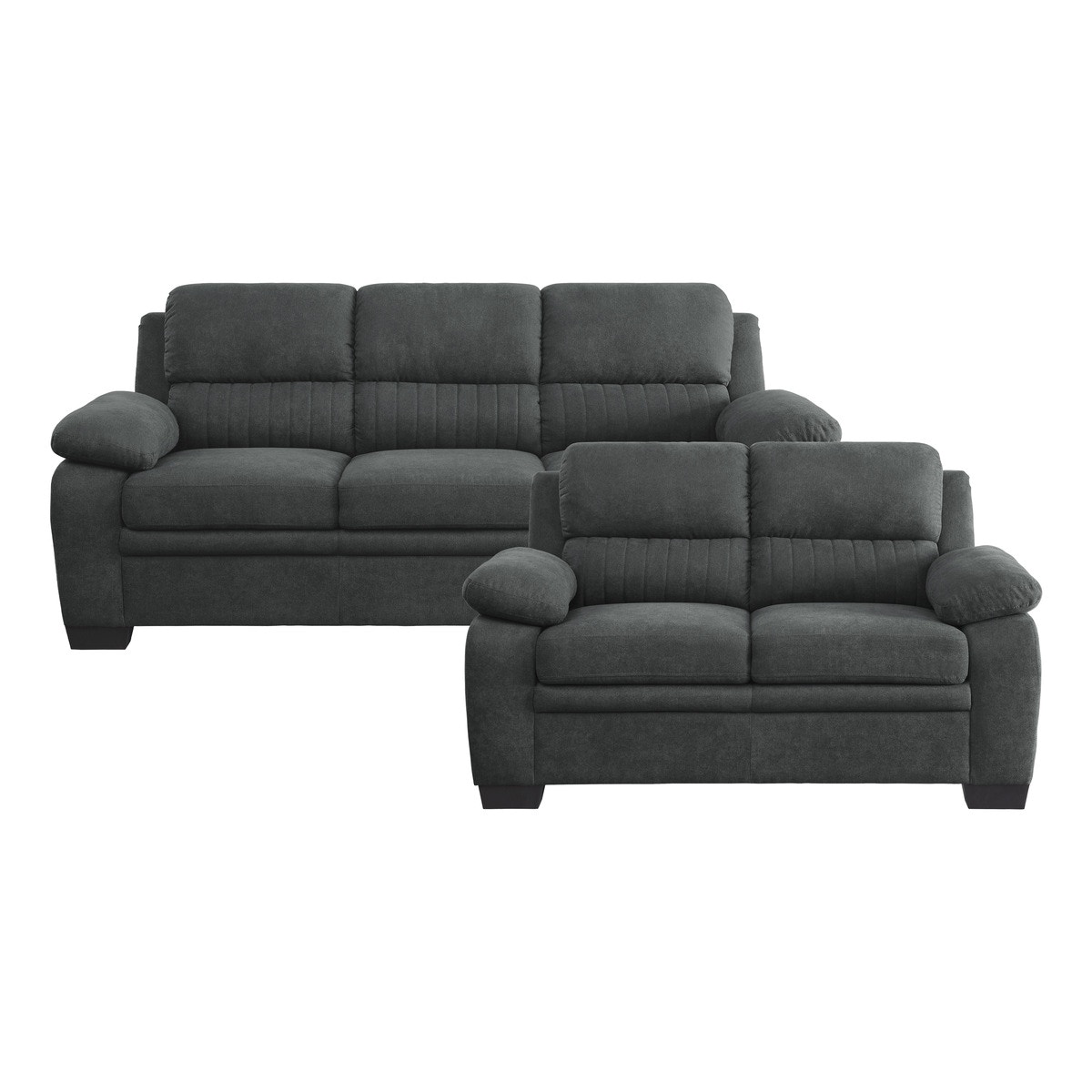 Homelegance 2pc Set: Sofa, Love 9333DGKIT2