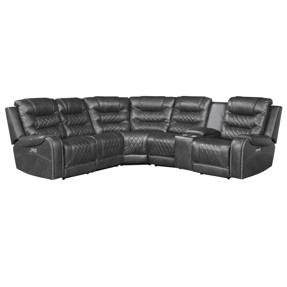  6-Piece Modular Power Reclining Sectional 