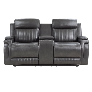  Double Reclining Love Seat with Center Console 