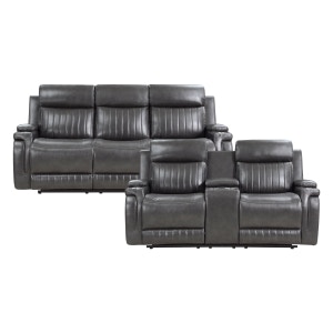  2pc Set: Sofa, Love 
