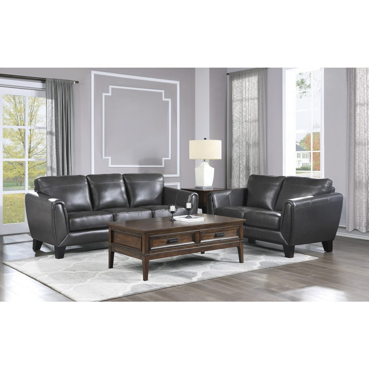 Homelegance Living Room Love Seat 9460DG2 Furniture Plus Inc. Mesa, AZ
