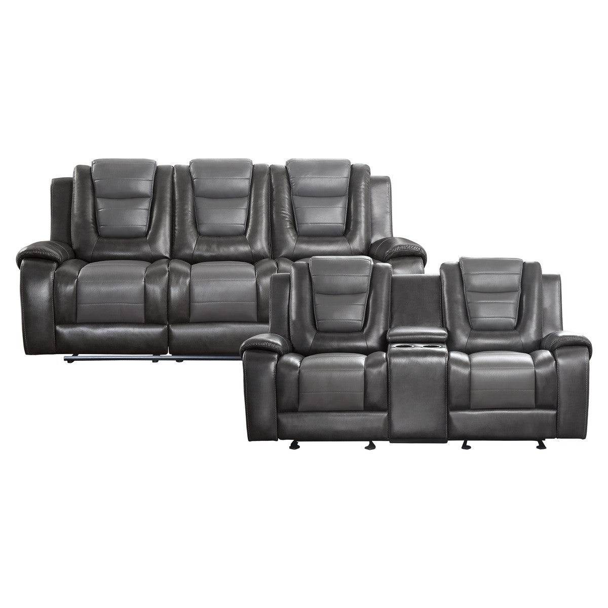  2pc Set: Sofa, Love 