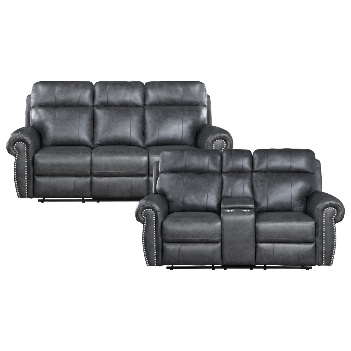  2pc Set: Sofa, Love 