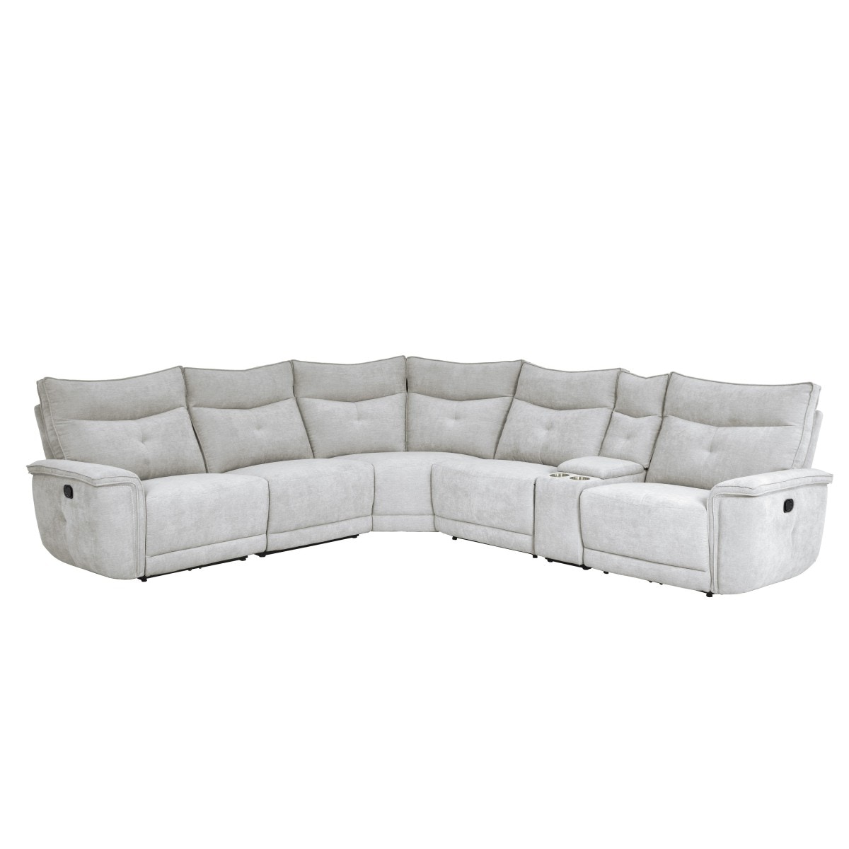 Homelegance 6-Piece Modular Reclining Sectional 9509MGYKIT6LRRR