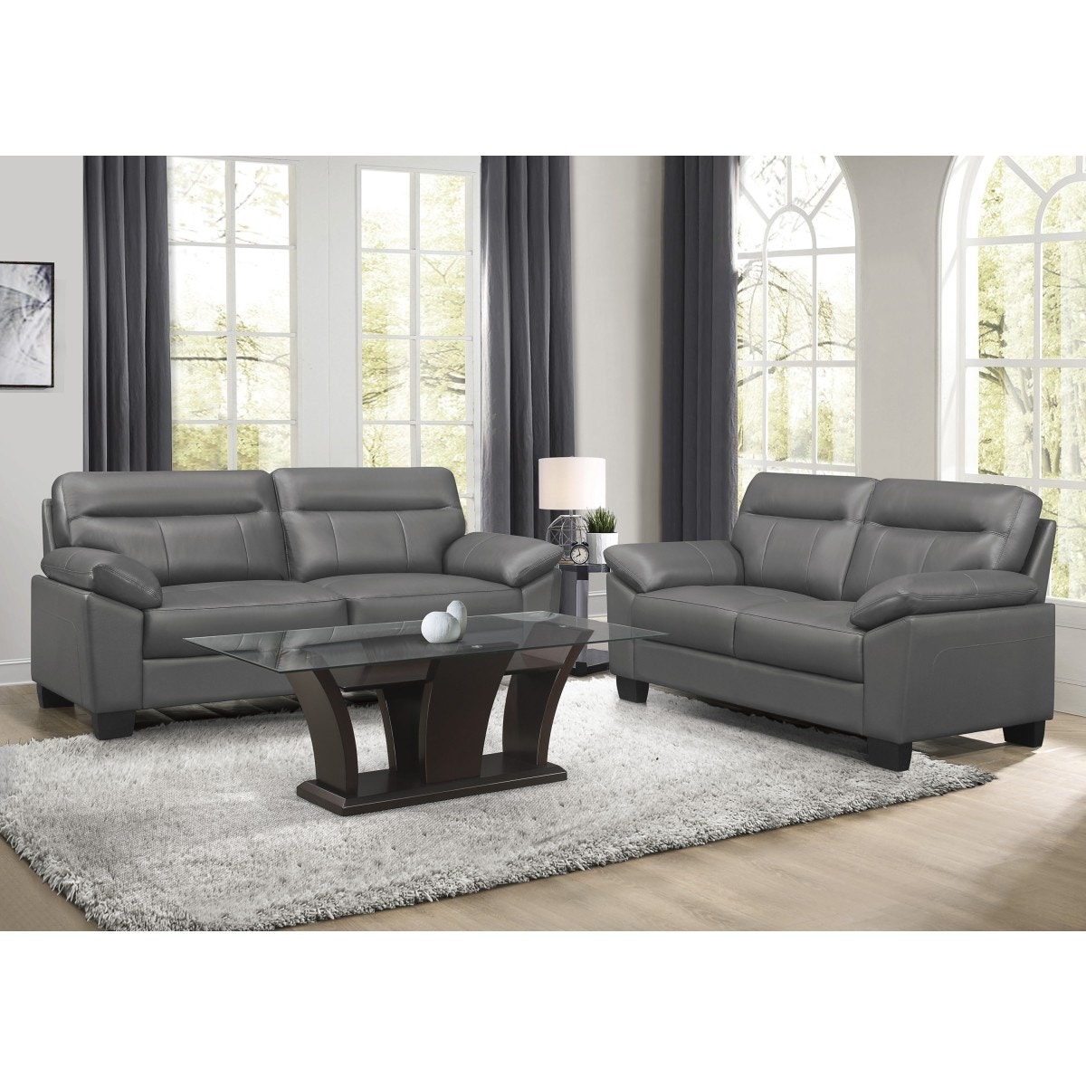 Homelegance Living Room Sofa 9537DGY-3 - Butterworths Of Petersburg ...