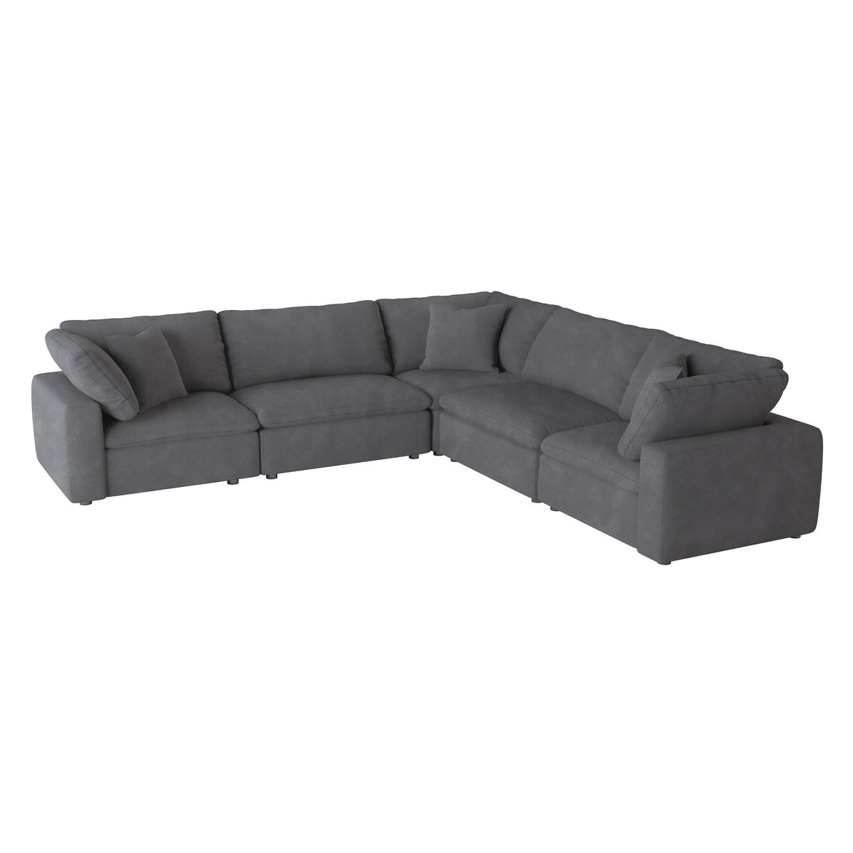 Homelegance 5-Piece Modular Sectional 9546GYKIT5SC