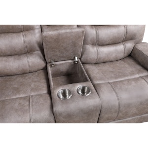  Double Reclining Love Seat with Center Console 