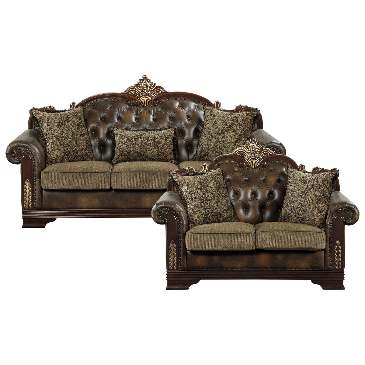  2pc Set: Sofa, Love 