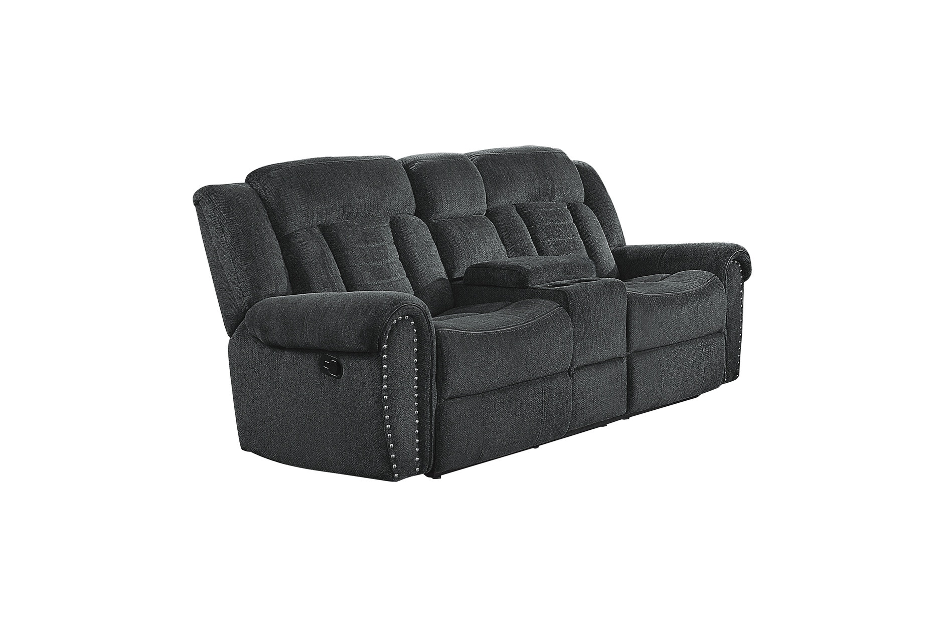 Homelegance Living Room Double Reclining Love Seat with Center Console 9901CC 2 Anna s Home