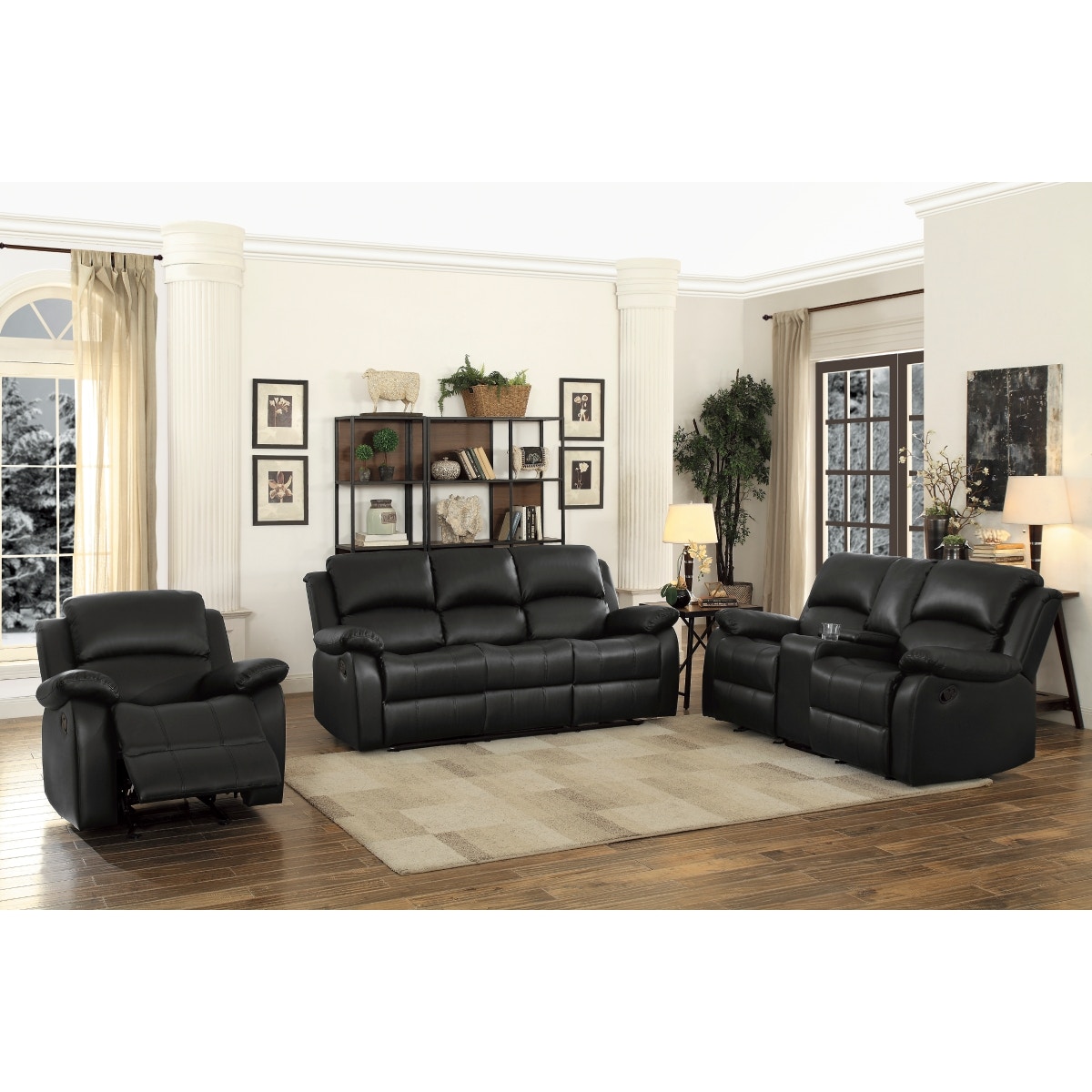 Homelegance center double glider online reclining loveseat with console