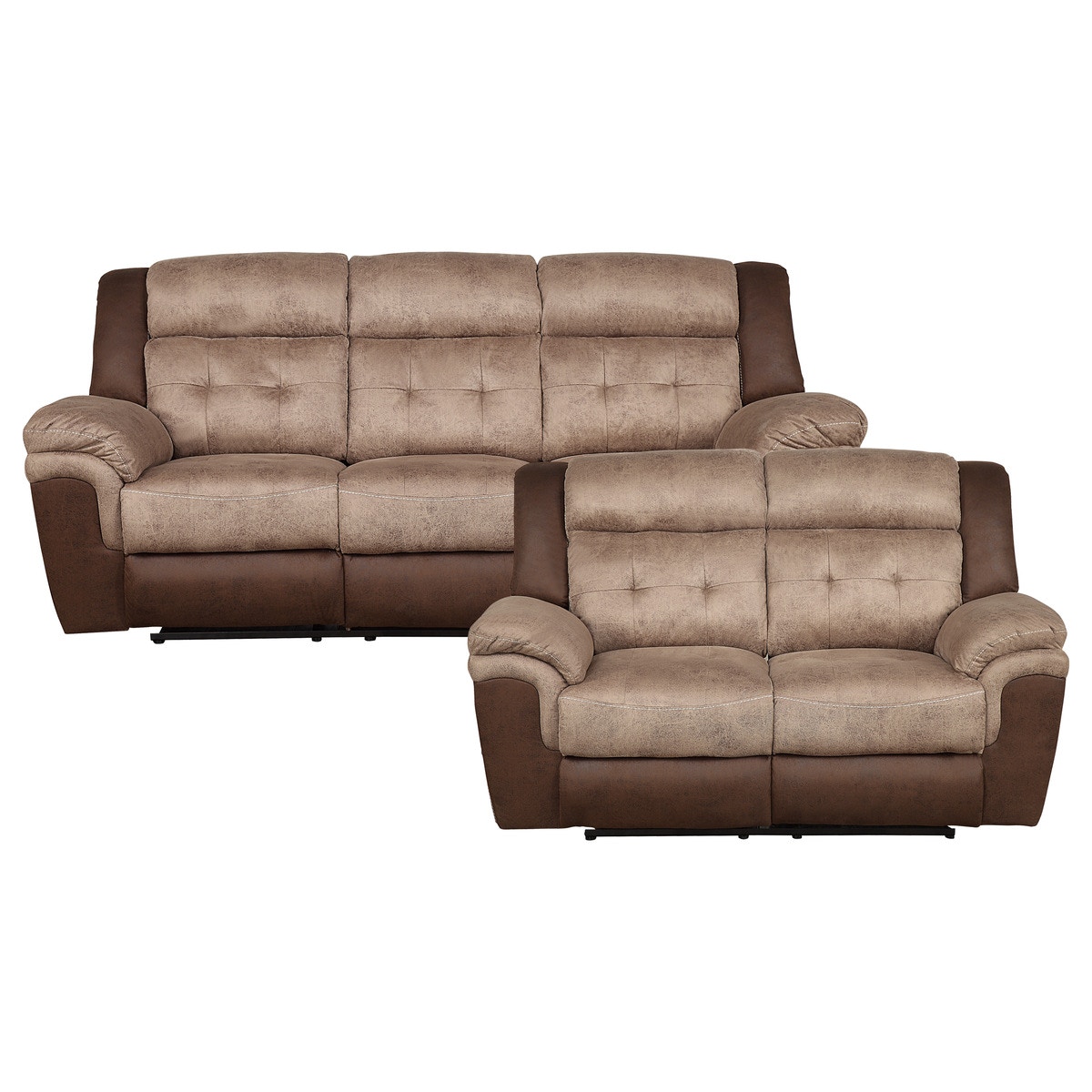 Homelegance Living Room 2pc Set: Sofa, Love 9980KIT2 - Payless