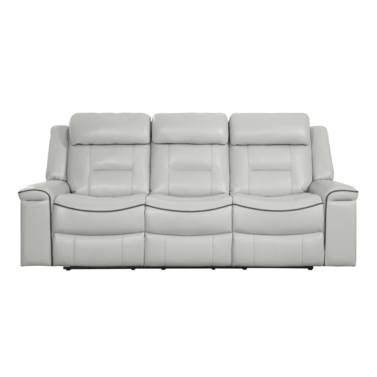 Lay flat triple online reclining sofa