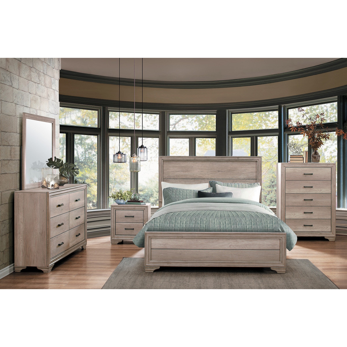 Homelegance Bedroom Eastern King Bed 1955K1EKKIT Furniture Plus Inc
