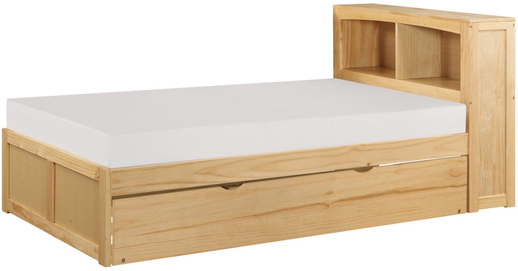 Homelegance Youth Twin Bookcase Corner Bed With Twin Trundle B2043bc 1bcrkit Evans Furniture Corner Twin Beds With Trundle