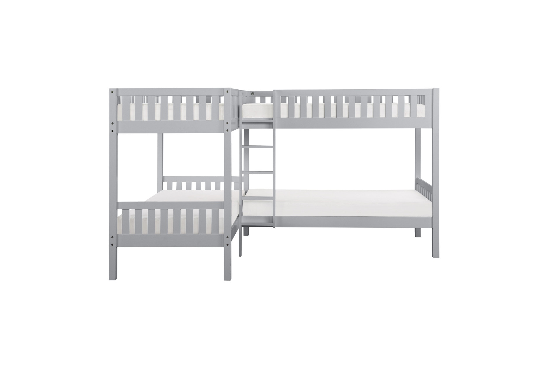 Homelegance Youth Corner Bunk Bed Side Rails, Guard Rails And Ladder