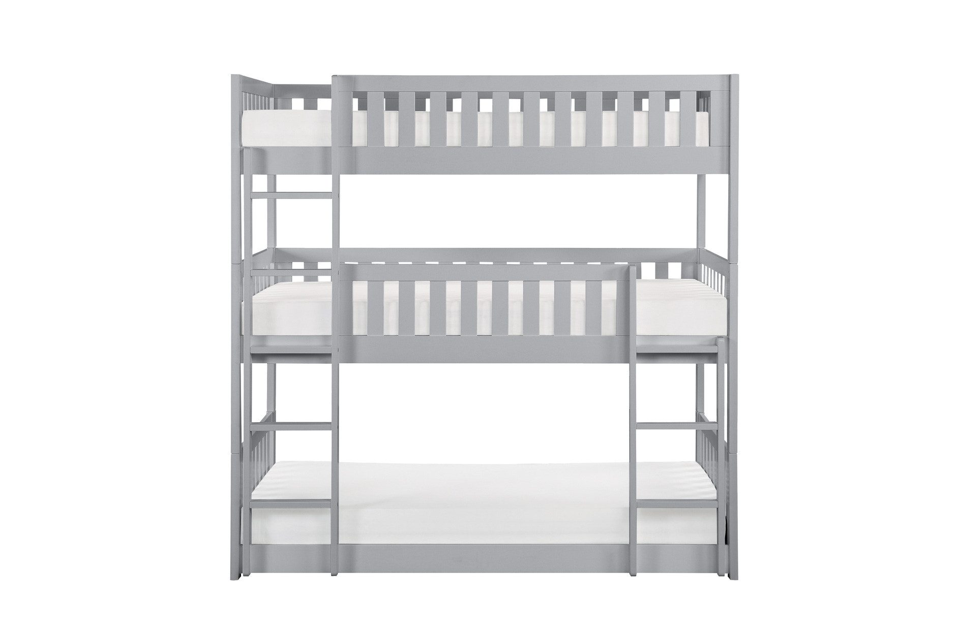 Homelegance Bedroom Triple Bunk Bed Side Rails, Guard Rails And Ladder