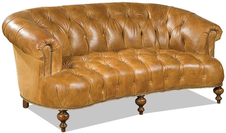 old hickory furniture leather sofa