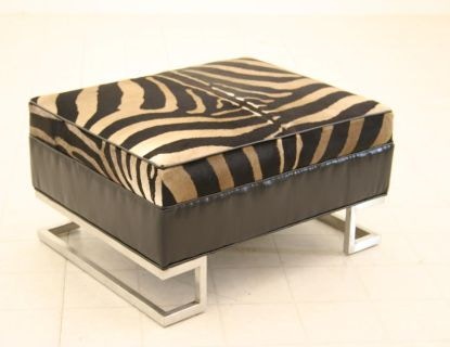 Old Hickory Tannery Metal Leg Ottoman 3052-00