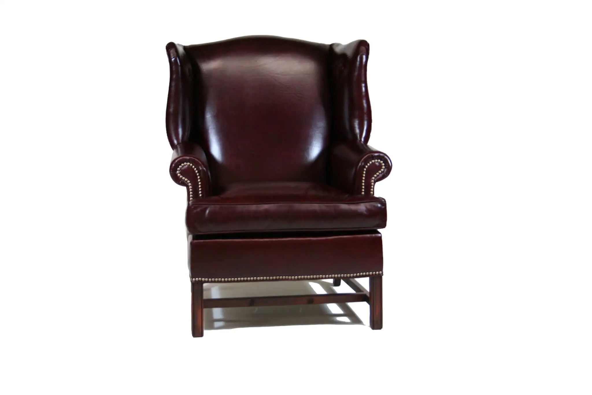 Old Hickory Tannery Chippendale Straight Leg Wing Chair 360-01