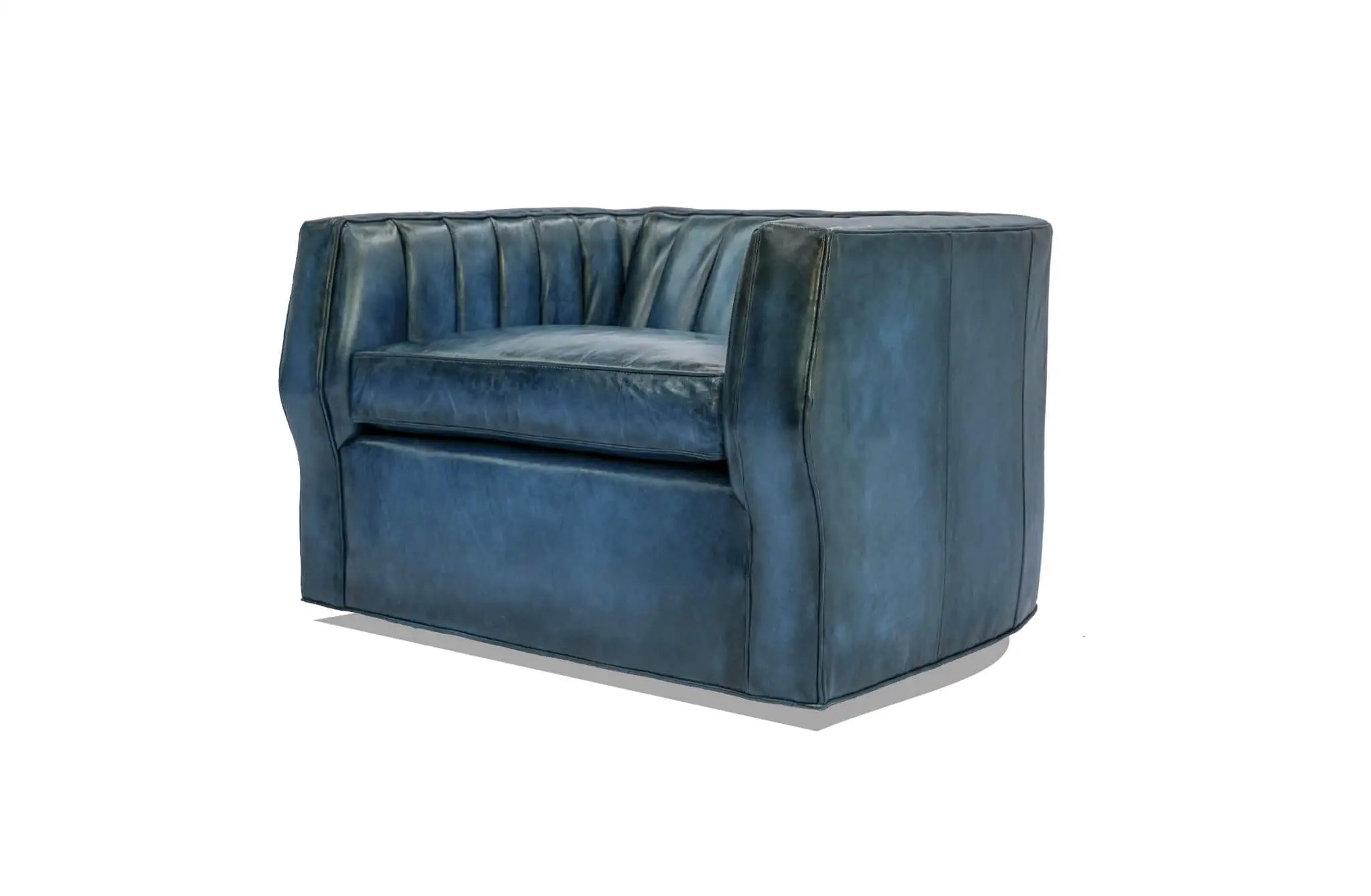 Old Hickory Tannery Sculptural Swivel Chair 381-SW